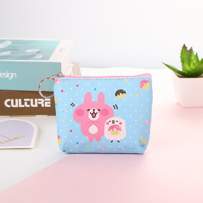 Wholesale New Cartoon Cute Animal Wallet PU Leather Wallet Coin Key Storage Bag