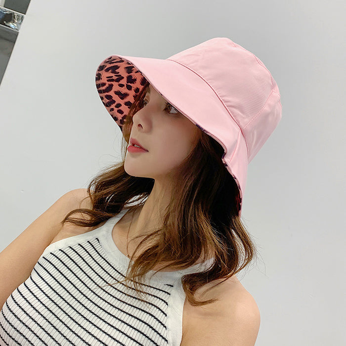 Wholesale Cotton Leopard Print Bucket Hat JDC-FH-JinZ003