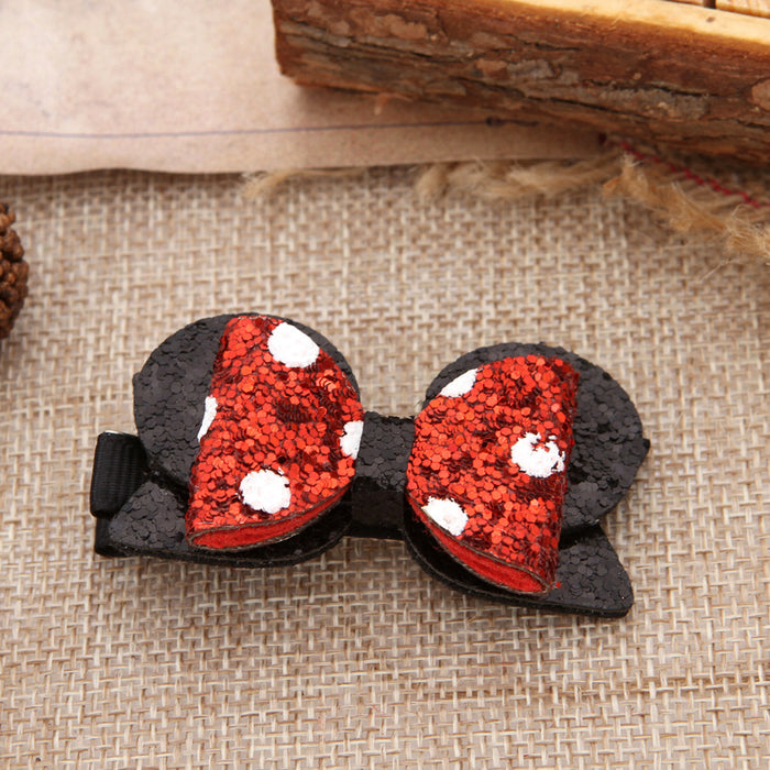 Wholesale Christmas Headband Versatile Bow Head Buckle Duckbill Clip Hair Accessories Christmas Decorations
