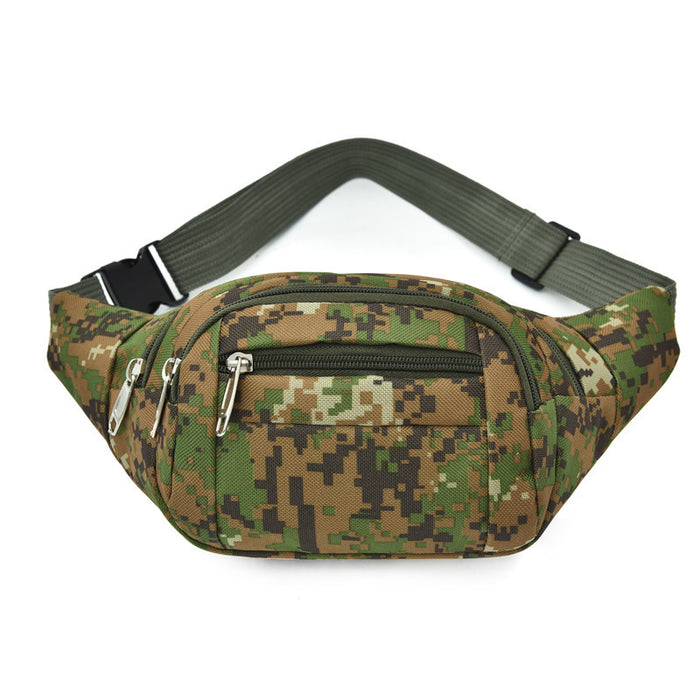 Wholesale Outdoor mobile phone waist bag multi-functional sports messenger bag camouflage chest bag