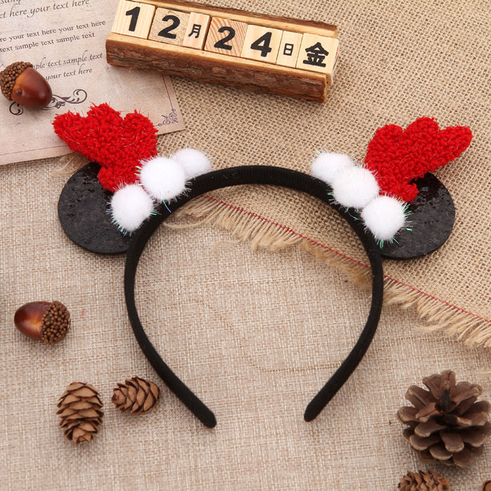 Wholesale Christmas Headband Versatile Bow Head Buckle Duckbill Clip Hair Accessories Christmas Decorations