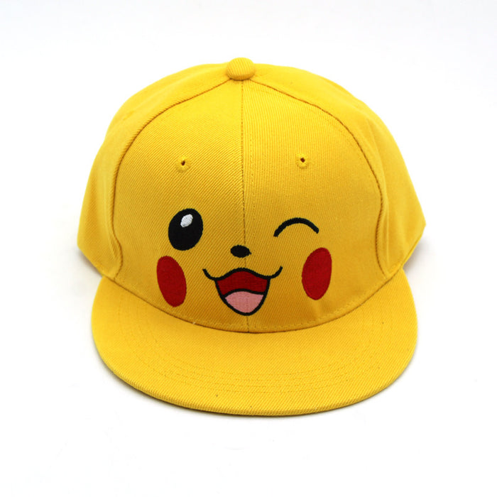 Wholesale Cotton Cute Cartoon Pikachu Flat Brim Parent-child Baseball Cap JDC-FH-ZhiXie020