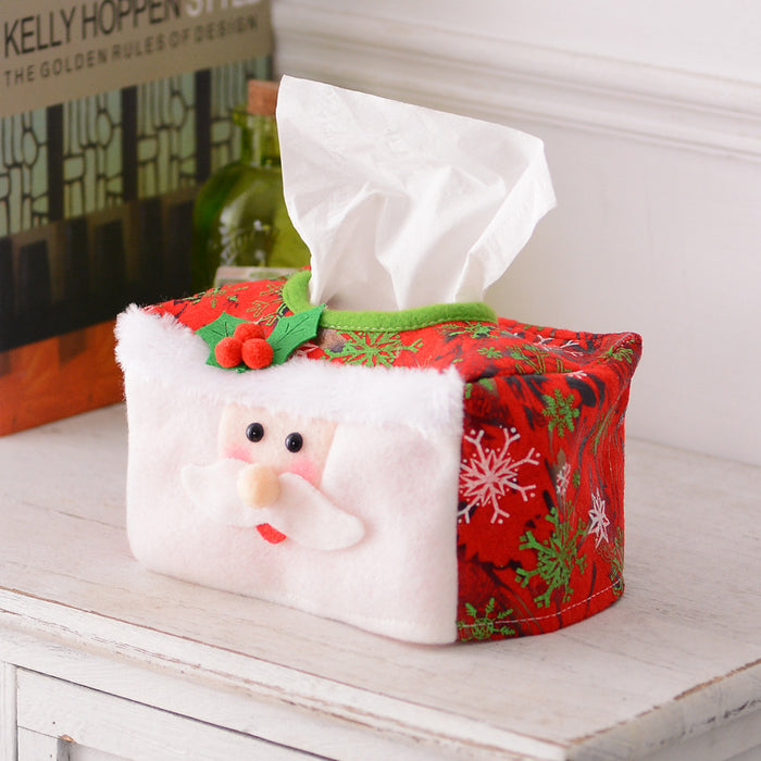 Wholesale Christmas decorative paper towel set Christmas desktop decoration atmosphere layout Christmas supplies