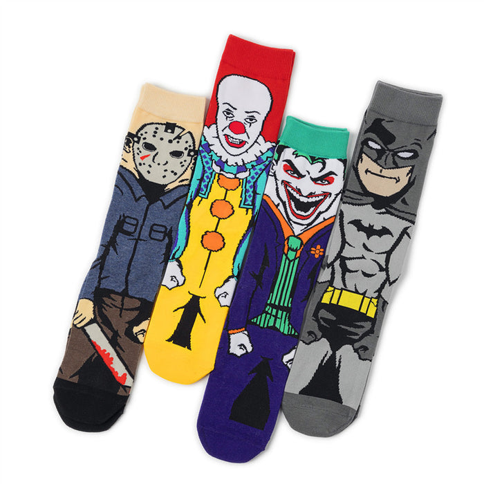 Wholesale Straight cartoon character socks, personalized trendy brand skateboard socks