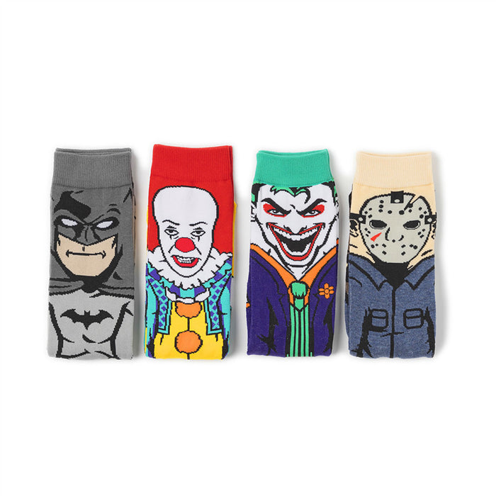 Wholesale Straight cartoon character socks, personalized trendy brand skateboard socks