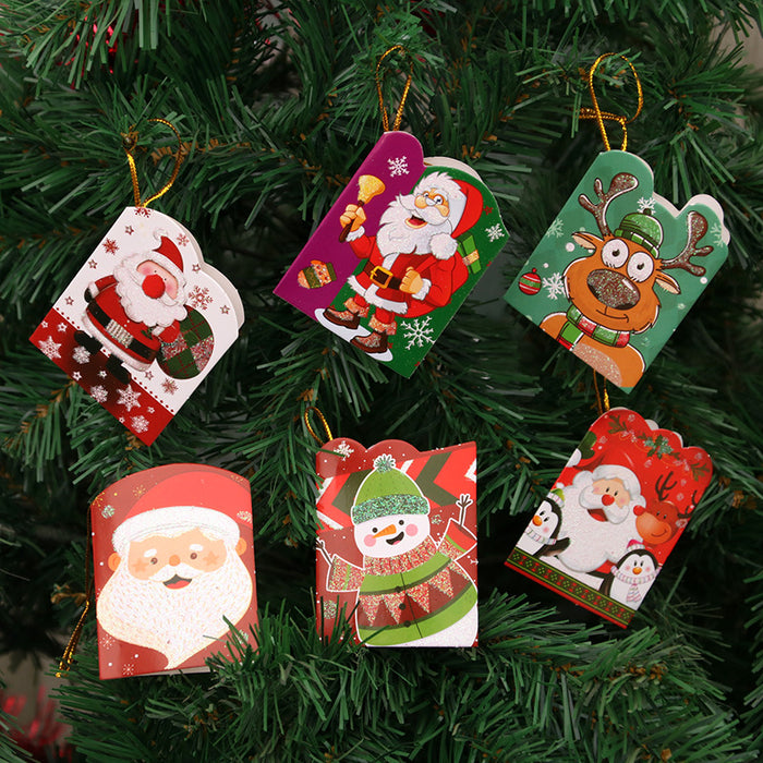 Wholesale Christmas decorations Christmas decoration scene Christmas tree Christmas wish card Christmas greeting card small size for Christmas