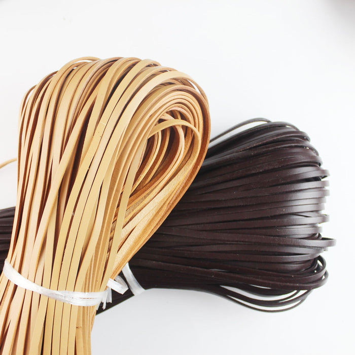 Wholesale 100pcs Round  Cowhide Rope Accessories Mobile Phone Case Leather Rope Braided Rope