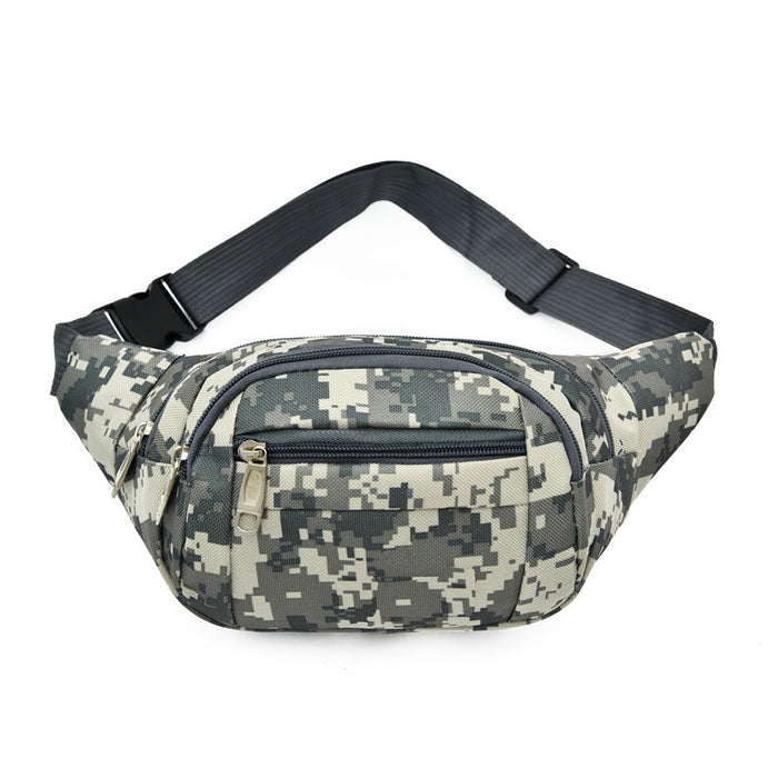 Wholesale Outdoor mobile phone waist bag multi-functional sports messenger bag camouflage chest bag
