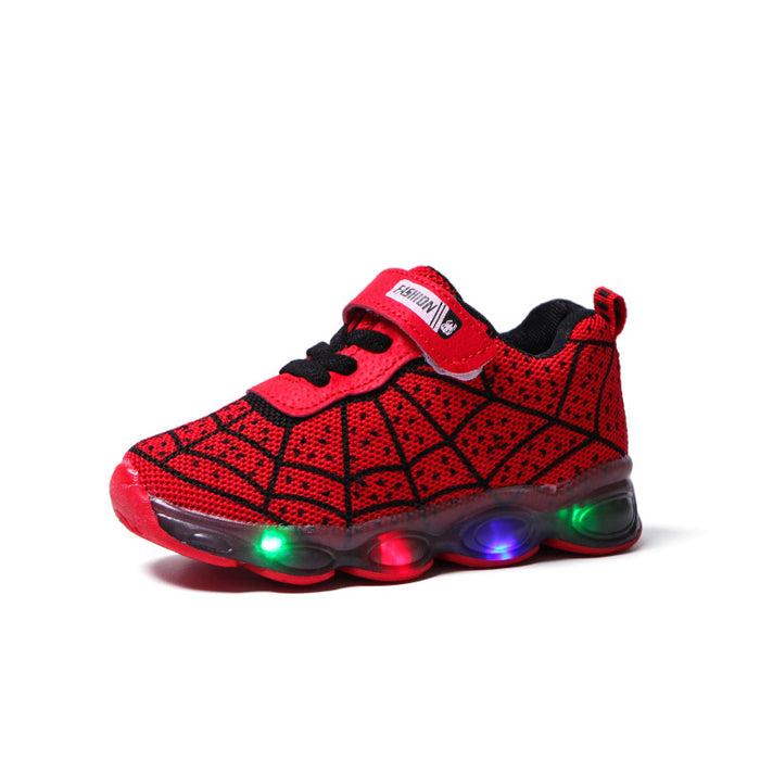 Wholesale Children's Shoes Children's Luminous Shoes Running Shoes Baby Sparkling Single Shoes Sports Shoes Mesh Surface JDC-KS-GS002