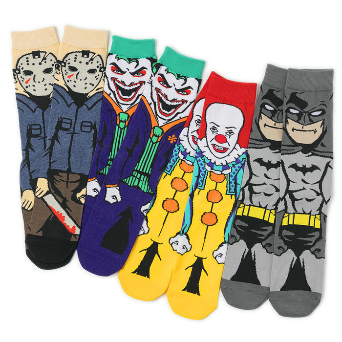 Wholesale Straight cartoon character socks, personalized trendy brand skateboard socks