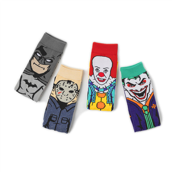 Wholesale Straight cartoon character socks, personalized trendy brand skateboard socks