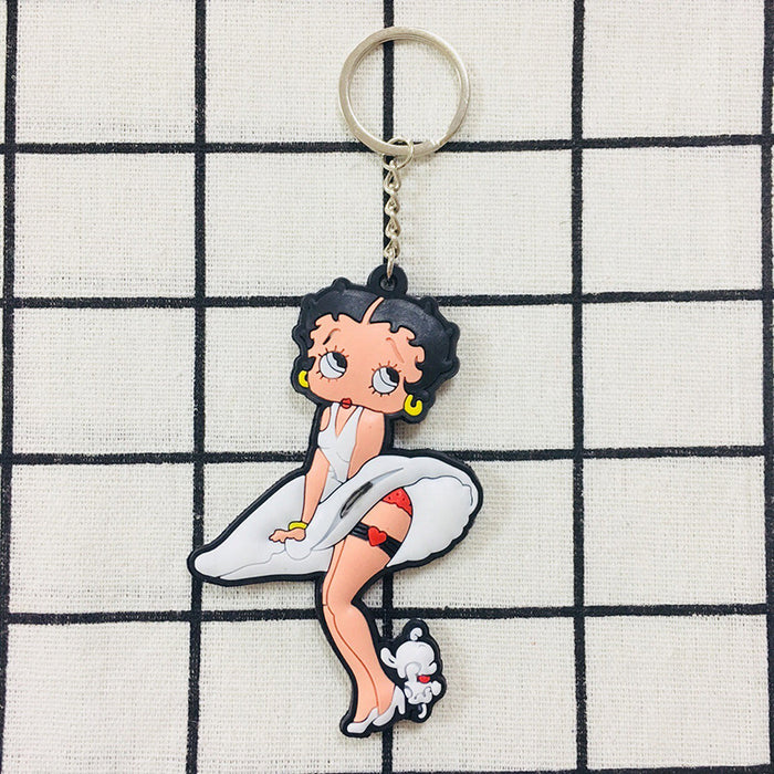 Wholesale Cartoon Cute PVC Keychain JDC-KC-Hual005