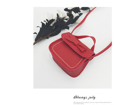 Wholesale Children's crossbody bag, girls' bow, simple and fashionable baby single shoulder change accessory bag