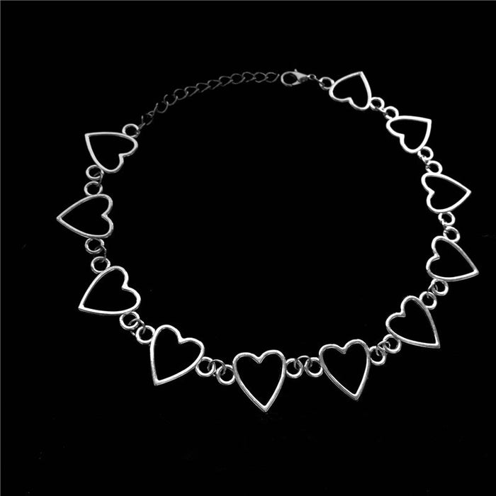 Wholesale Vintage Love Heart Choker Necklace JDC-NE-Shoup005