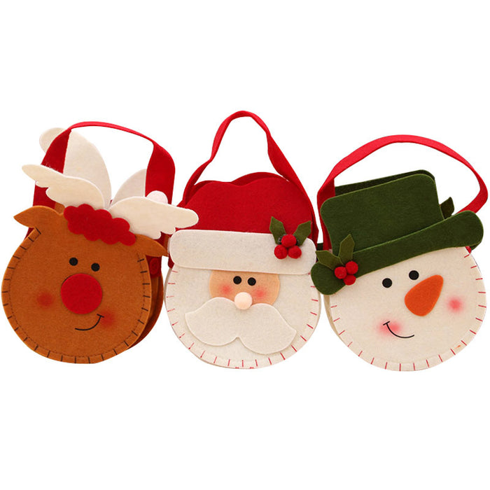 Wholesale Christmas Gift Bag Candy Bag Non-Woven Christmas Apple Gift Bag Christmas Decoration