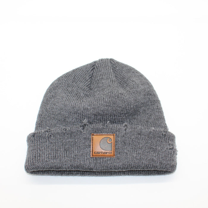 Wholesale Autumn and Winter Washed Distressed Holes Wool Knitted Hat JDC-FH-QingCL007