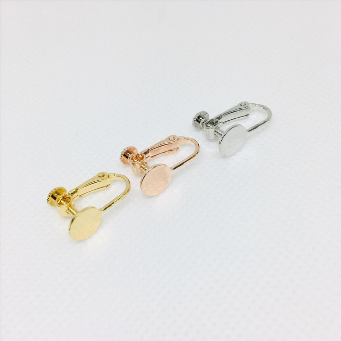 Wholesale Jewelry accessories, ear clips, copper frame plated with sealing oil, adjustable accessories without ear holes, ear clips that can be dipped in oil