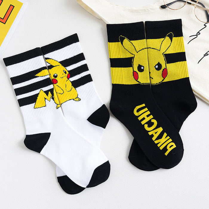 Wholesale Spring Socks Women's Mid-tube Trendy Cartoon Cute Sweet Couple Socks