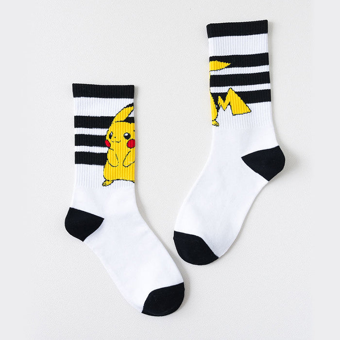 Wholesale Spring Socks Women's Mid-tube Trendy Cartoon Cute Sweet Couple Socks