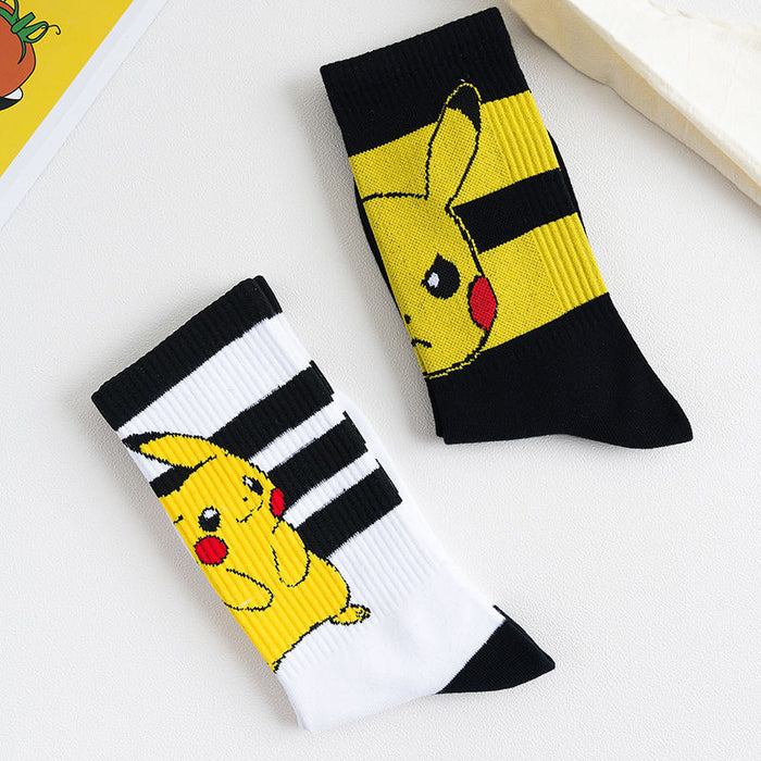 Wholesale Spring Socks Women's Mid-tube Trendy Cartoon Cute Sweet Couple Socks