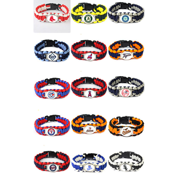 Wholesale Baseball umbrella rope bracelet field life-saving bracelet