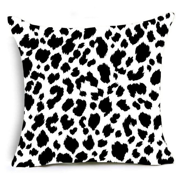 Wholesale 45*45 Short Plush Animal Print Leopard Print Pillowcase JDC-PW-ZiM004