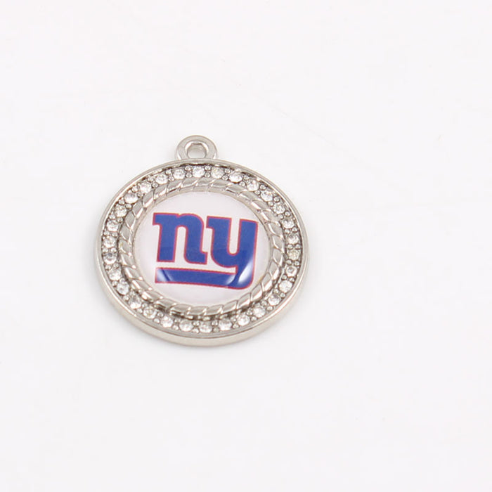 Wholesale Diamond Pendant Olive Team Patriotic Pendant Jewelry Accessories