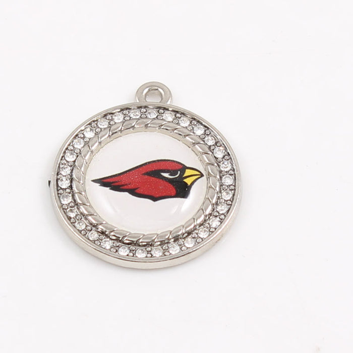 Wholesale Diamond Pendant Olive Team Patriotic Pendant Jewelry Accessories