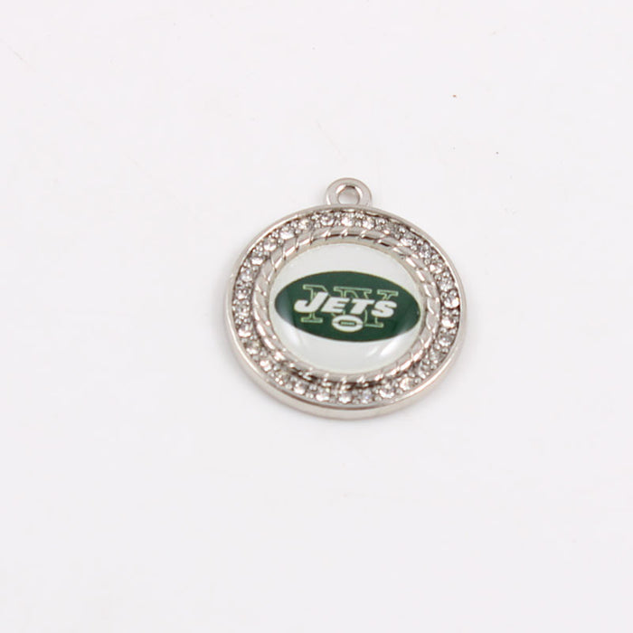 Wholesale Diamond Pendant Olive Team Patriotic Pendant Jewelry Accessories