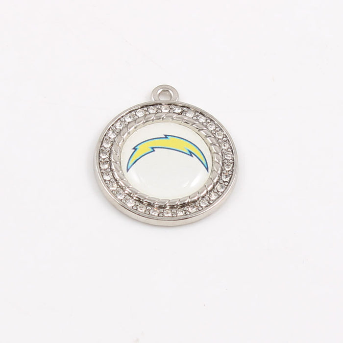 Wholesale Diamond Pendant Olive Team Patriotic Pendant Jewelry Accessories