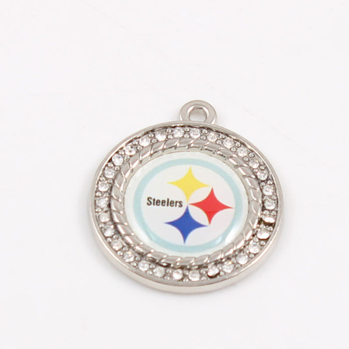 Wholesale Diamond Pendant Olive Team Patriotic Pendant Jewelry Accessories