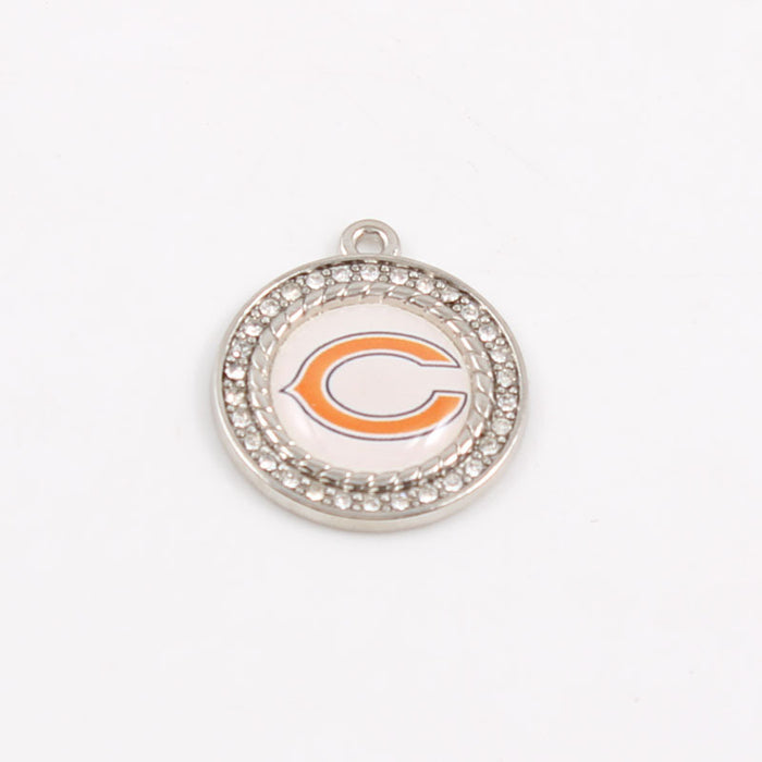 Wholesale Diamond Pendant Olive Team Patriotic Pendant Jewelry Accessories