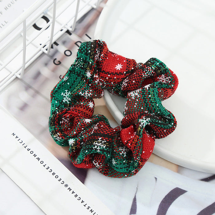 Wholesale Christmas Style Large Intestine Hair Scrunchies JDC-HS-Heqin007