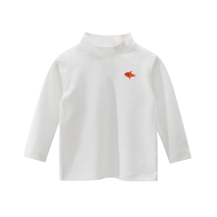 Wholesale Children's and Boys' Baby Long Sleeved T-shirts High Necked Base Shirts JDC-CTS-SXZB001