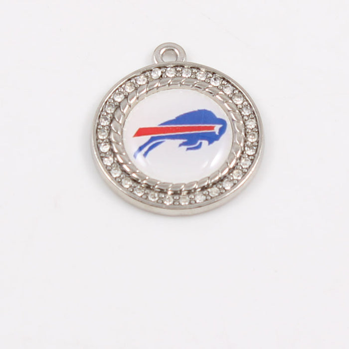 Wholesale Diamond Pendant Olive Team Patriotic Pendant Jewelry Accessories