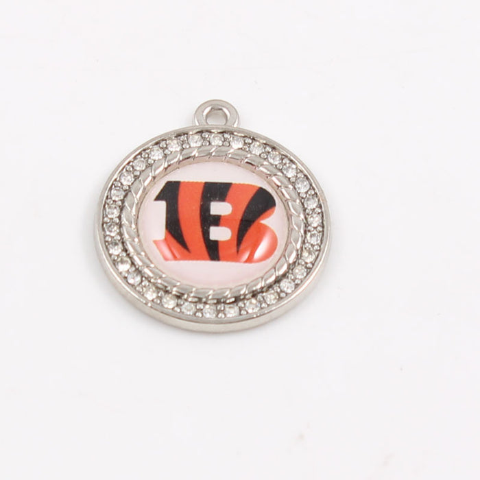 Wholesale Diamond Pendant Olive Team Patriotic Pendant Jewelry Accessories