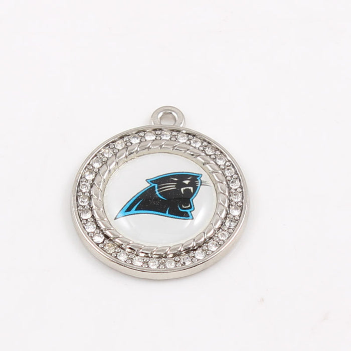 Wholesale Diamond Pendant Olive Team Patriotic Pendant Jewelry Accessories