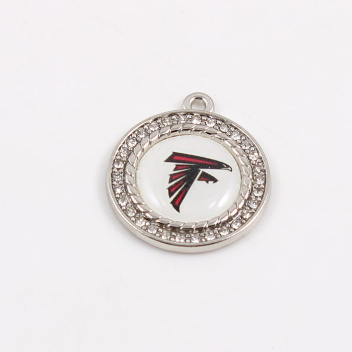 Wholesale Diamond Pendant Olive Team Patriotic Pendant Jewelry Accessories