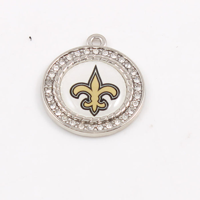 Wholesale Diamond Pendant Olive Team Patriotic Pendant Jewelry Accessories