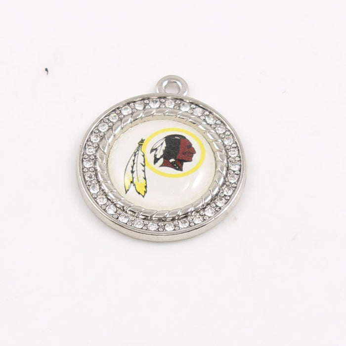 Wholesale Diamond Pendant Olive Team Patriotic Pendant Jewelry Accessories