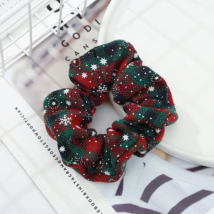 Wholesale Christmas Style Large Intestine Hair Scrunchies JDC-HS-Heqin007