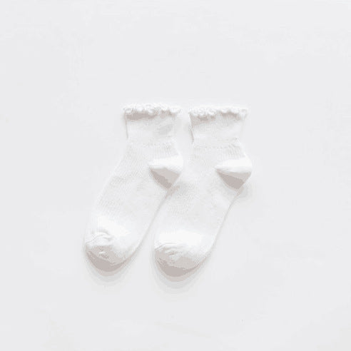 Wholesale Lace short tube cotton socks, cotton short boots, boat socks