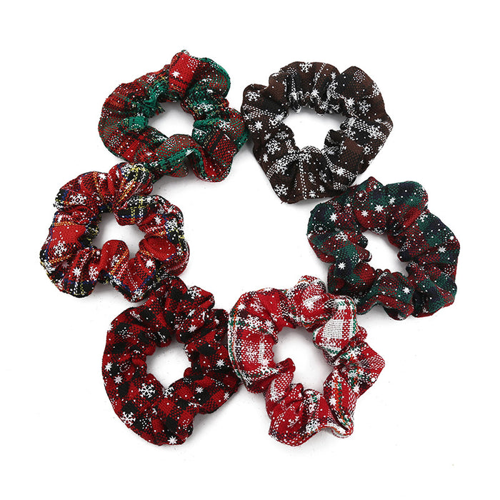 Wholesale Christmas Style Large Intestine Hair Scrunchies JDC-HS-Heqin007