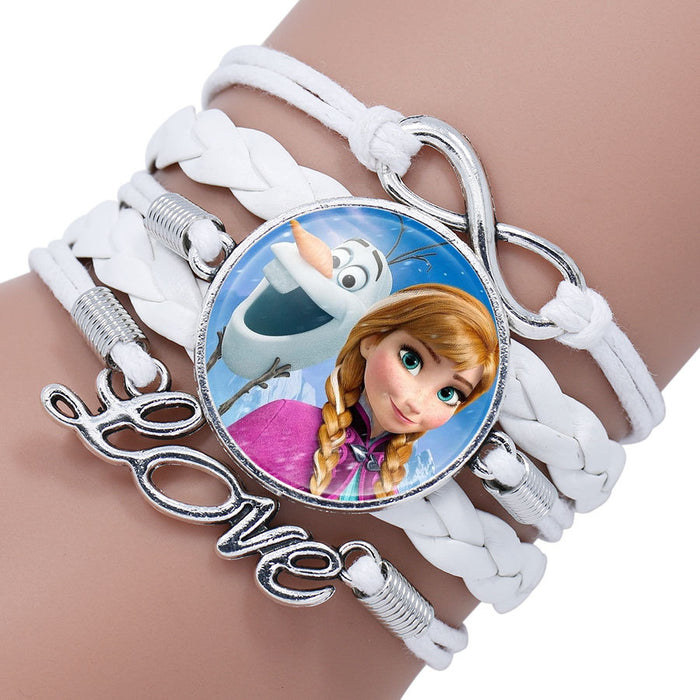 Wholesale Cartoon Braided Multi-layer Gemstone Bracelet JDC-BT-NH018