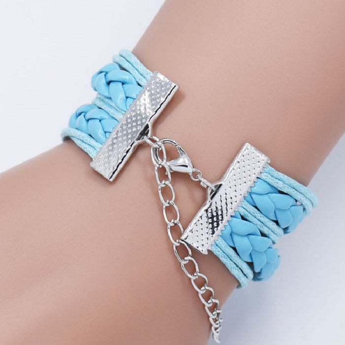 Wholesale Cartoon Braided Multi-layer Gemstone Bracelet JDC-BT-NH018