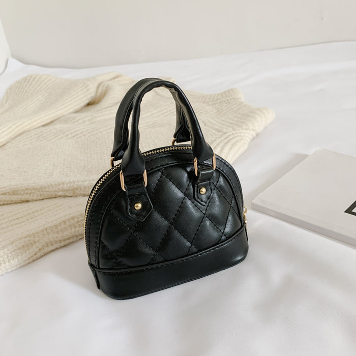 Wholesale Children' s Spring and Summer Shell Bag Rhombus Chain Catwalk Crossbody Bag Cute Mini Girl Shoulder Handheld Small Bag