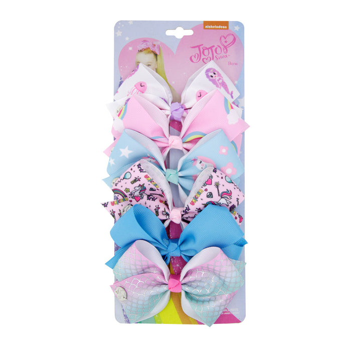 Wholesale Halloween Children's Swallowtail Bow Paper Card Cloth Hairpin JDC-HC-QiuN012