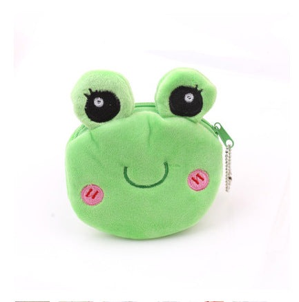 Wholesale Plush Cute Coin Purse Cartoon Fabric Women's Key Bag Coin Bag JDC-WT-SM001