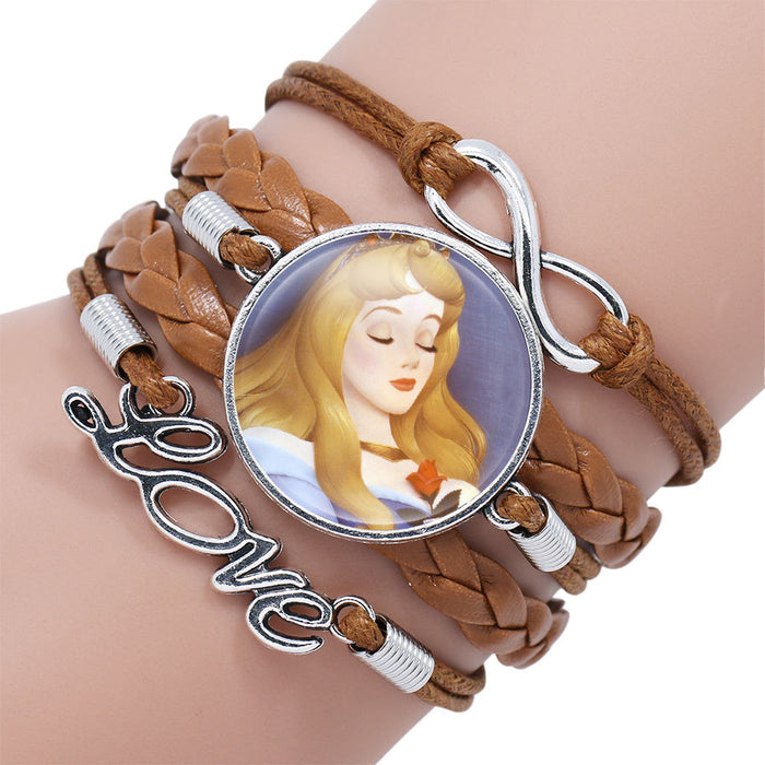 Wholesale Cartoon Braided Multi-layer Gemstone Bracelet JDC-BT-NH018