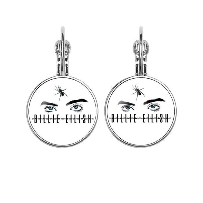 Wholesale Popular Celebrity Pattern Time Gemstone Earrings for Women